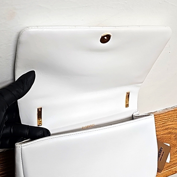 BURBERRY TB SMALL LOLA QUILTED SHOULDER / CROSSBODY BAG WITH INNER DEFECTS. - Picture 7 of 16